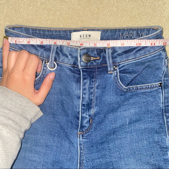 NEUW Dark Wash Marilyn High Rise Ripped Jeans - Picture 9 of 11